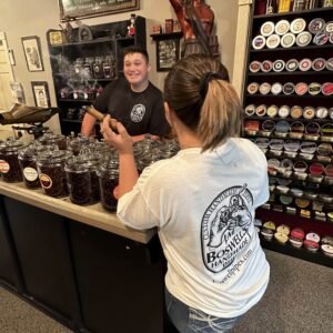 Boswell’s Pipes and Cigars Custom Logo T-Shirt White