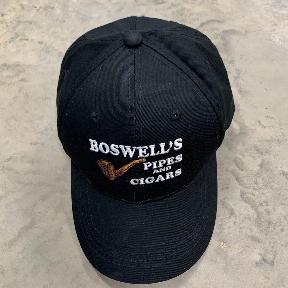 Boswell’s Pipes and Cigars Custom Hat Velcro Strap Black - Image 6