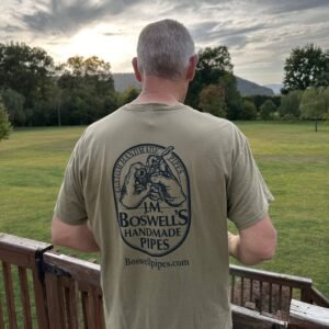 Boswell’s Pipes and Cigars Custom Logo T-Shirt Olive Green