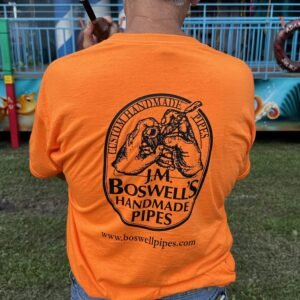 Boswell’s Pipes and Cigars Custom Logo T-Shirt Orange
