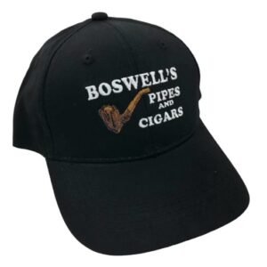Boswell’s Pipes and Cigars Custom Hat Velcro Strap Black