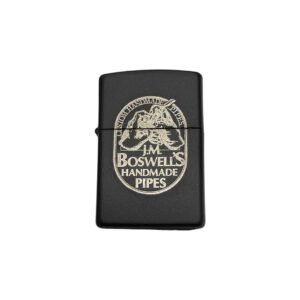 Boswell Logo- Classic Black Matte Zippo Pipe Lighter