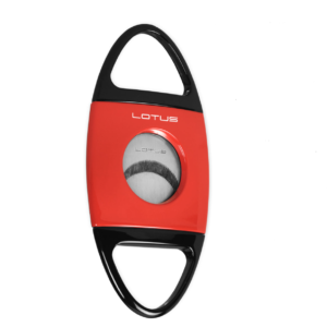 Lotus Jaws Serrated 58-Ring Gauge Cigar Cutter Red & Black