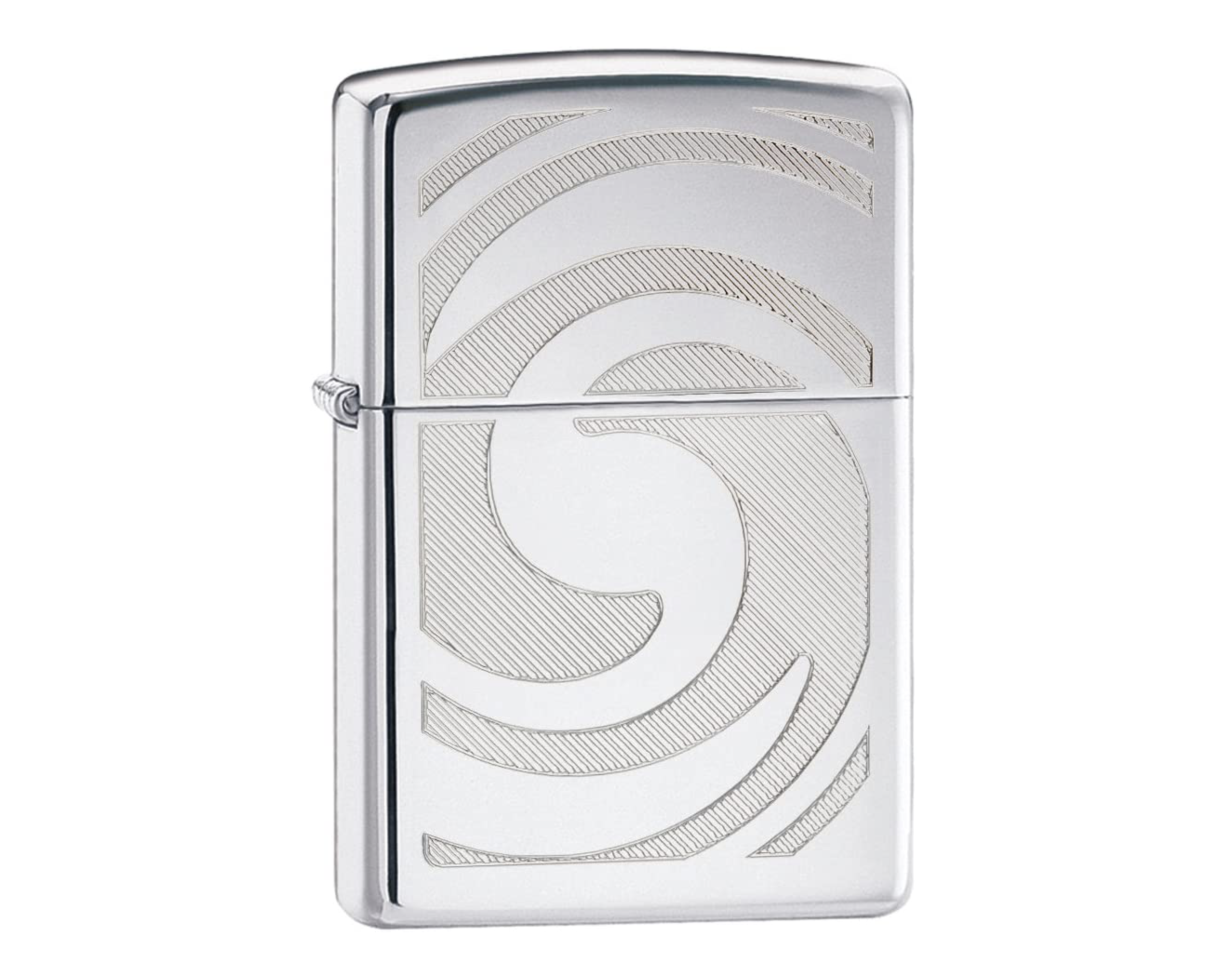 Zippo High Polish Chrome 3D Abstract Pocket Lighter