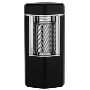 Xikar Meridian Triple Soft Flame Cigar Lighter Black & Gunmetal