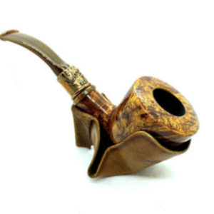 Erik Stokkebye 4th Generation Brown Leather Pipe Stand