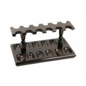 Pipe Stand –  Woodmere 12-Pipe Walnut Pipe Rack