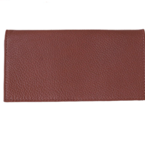 Genuine Leather Rollup Tobacco Pouch Brown