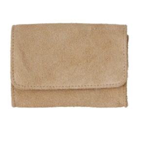 Genuine Leather Box Tobacco Pouch Suede