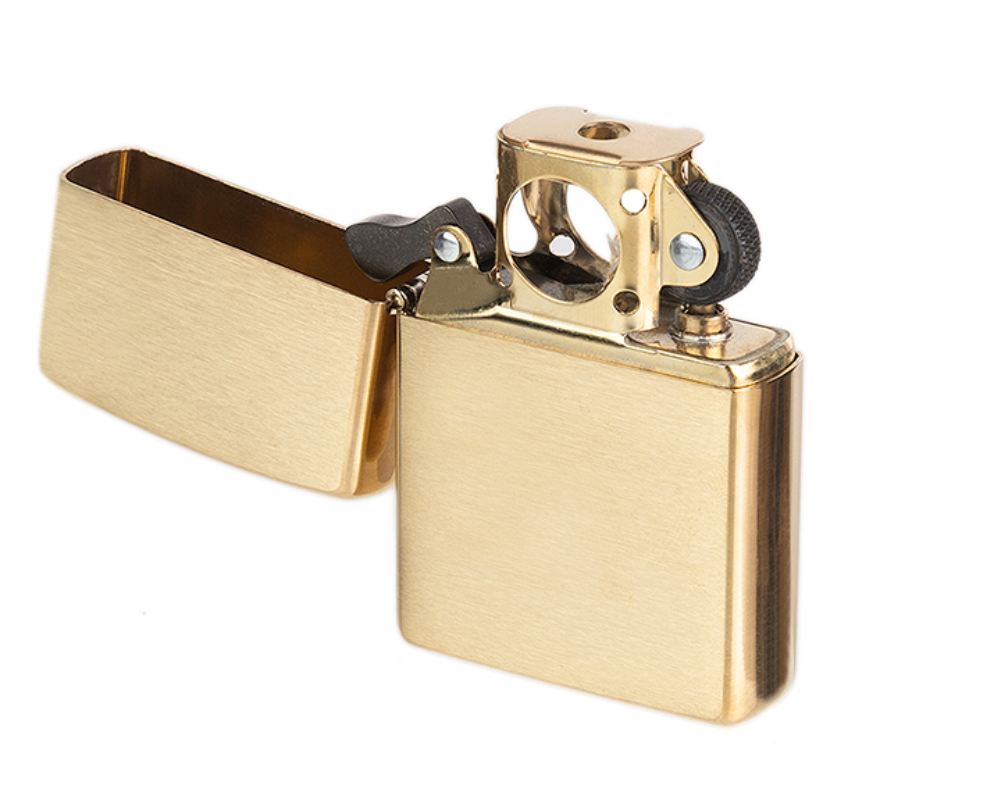 Zippo Brushed Brass Pipe Lighter - Image 2