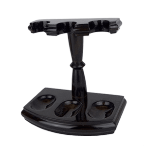 Pipe Stand –  Woodmere 3-Pipe Walnut Wood Pipe Rack