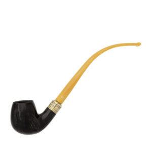 Rattray’s Pipe: The Bagpiper Yellow Smooth Grey (9mm) Double Stem Churchwarden