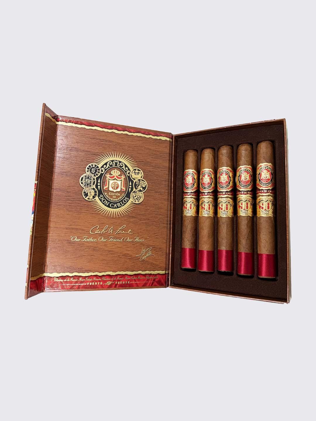 Arturo Fuente Don Carlos 90 Anos Capa 5 Cigar Sampler