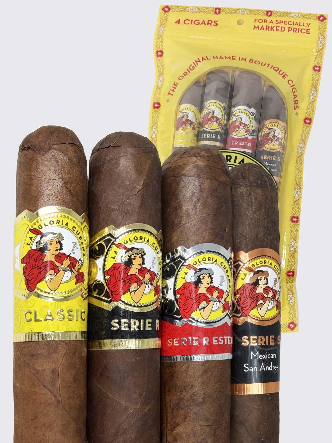 La Gloria Cubana 4 Cigar Variety Fresh Pack Sampler
